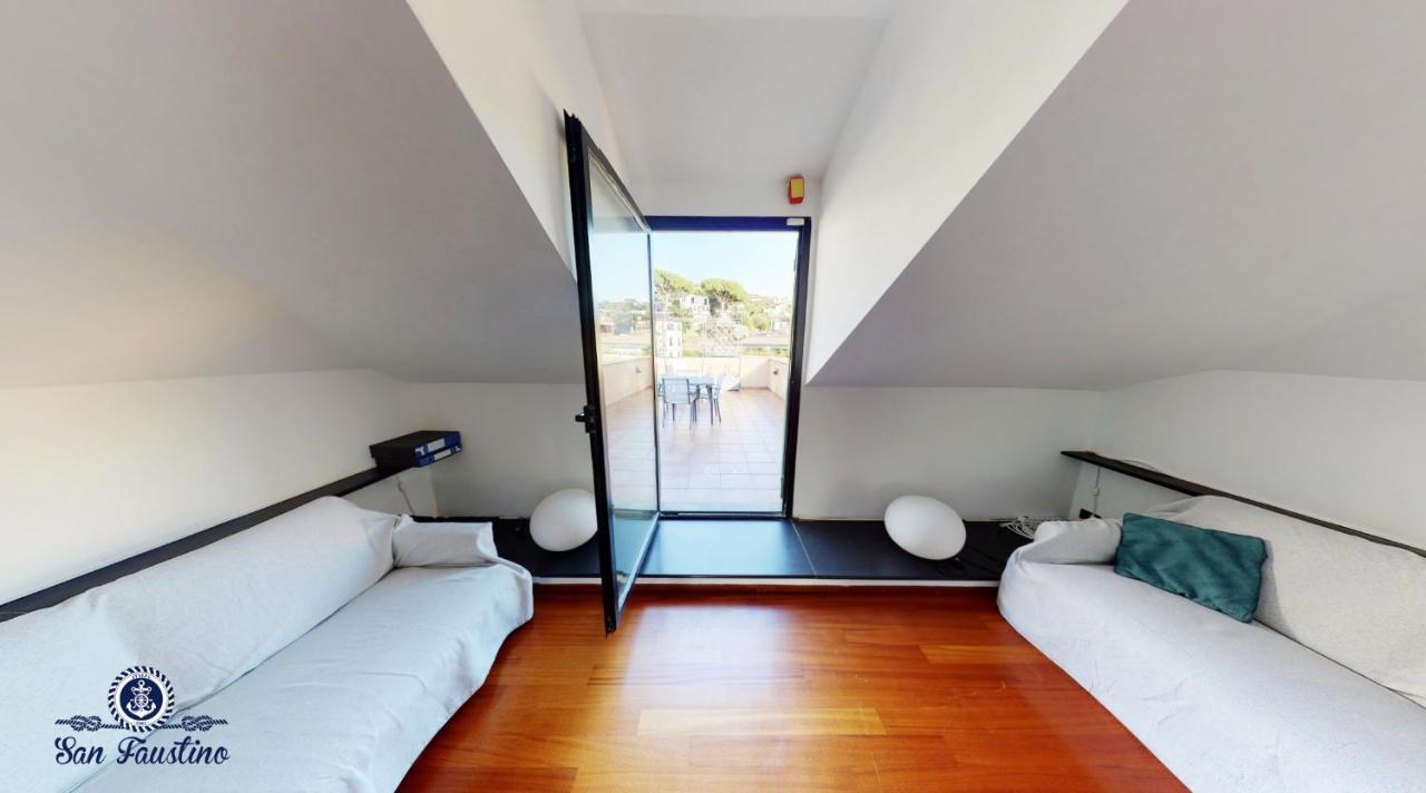 Welcome Riviera - Attico San Faustino 165 Mq Piu 110 Mq Di Terrazza- In Villa 700 ,Vista Mare Strepitosa-100 M Dalla Spiaggia-Parking Esclusivo راباللو المظهر الخارجي الصورة